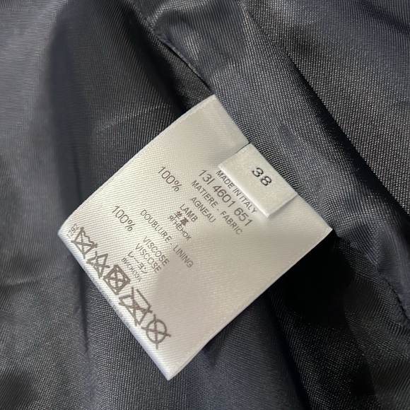 Givenchy Black Leather Midi Skirt - Size 4- Luxury Designer - Picture 12 of 12